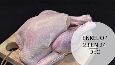 kalkoen geheel ong 4 kilo  ENKEL OP 23 EN 24 DEC 
