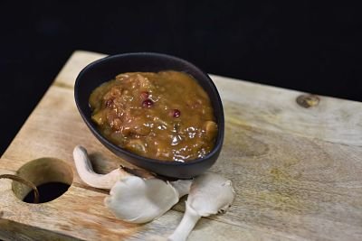 Jachtsaus met oesterzwammen   ENKEL OP 23/24 DEC en 30/31 DEC