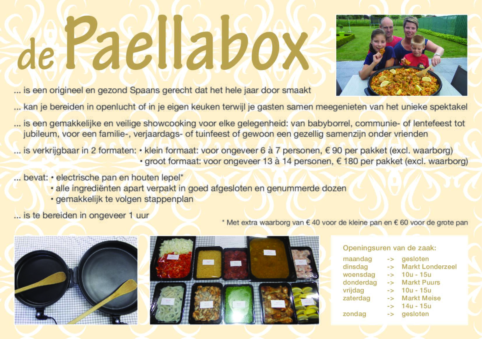De paellabox, een leuk en lekker idee voor de komende weken.