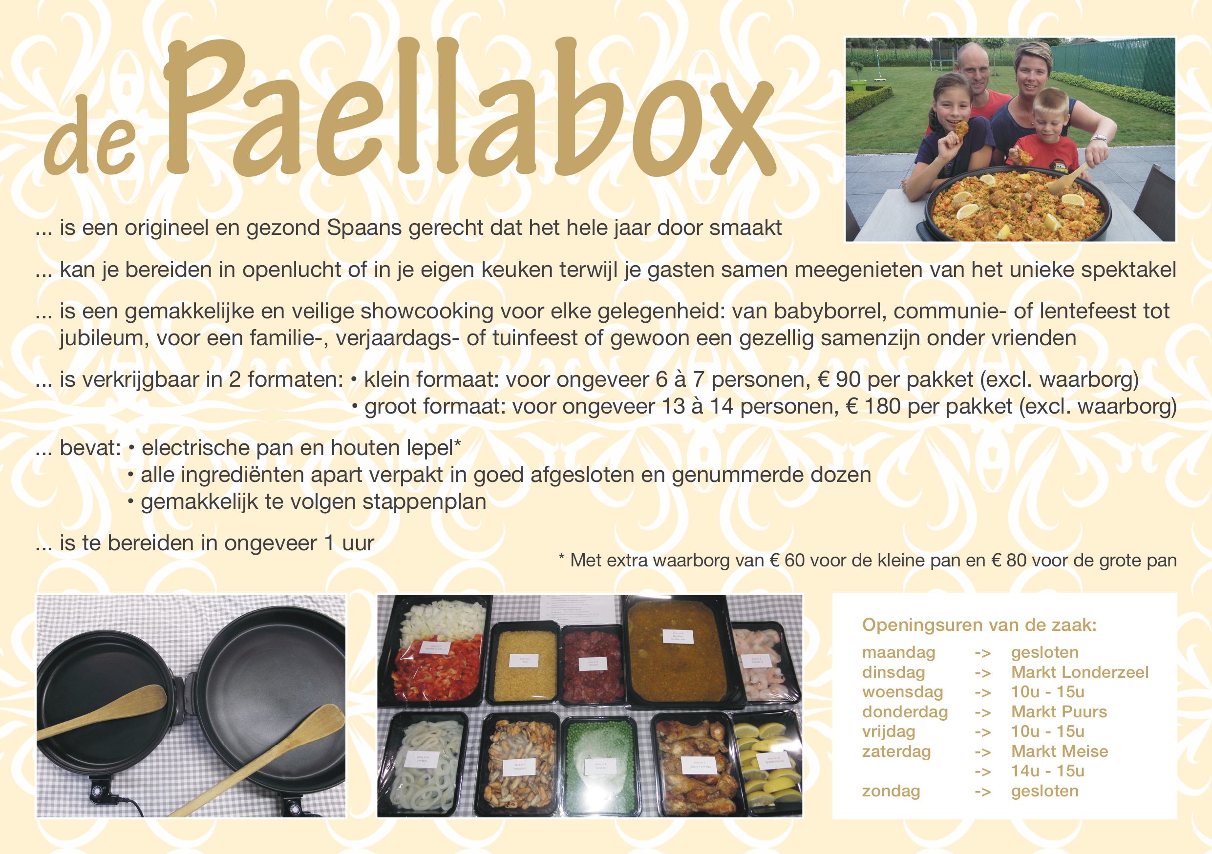 De paellabox, een leuk en lekker idee voor de komende weken.